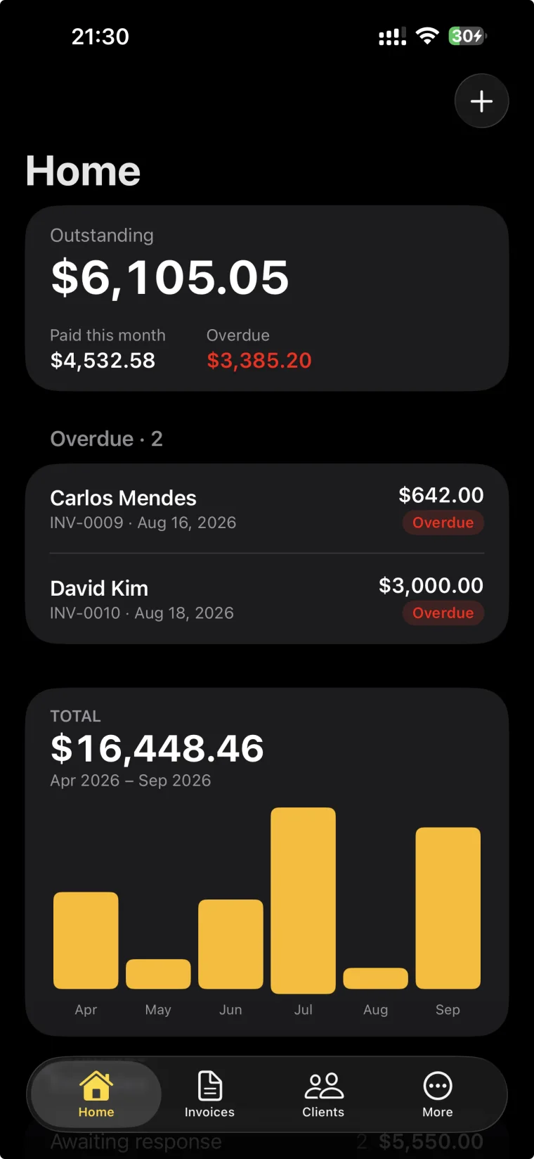 Home — Invoices from your iPhone